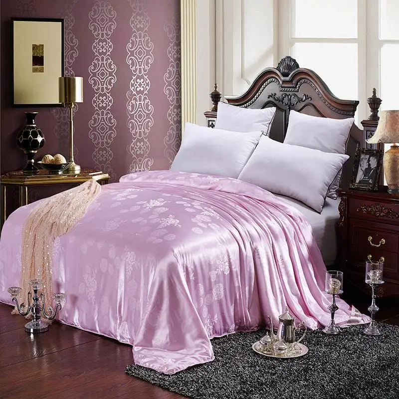 

32 Luxury Mulberry Silk Filling Twin/Queen/King Comforter Bedding Set Throw Blanket Quilt Duvet For Winter Double Size