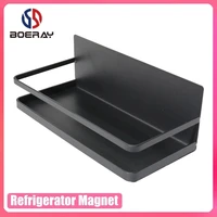 boeray new refrigerator magnet storage rack durable holder kitchen heavy duty punch free magnetic shelf high qulity hanger