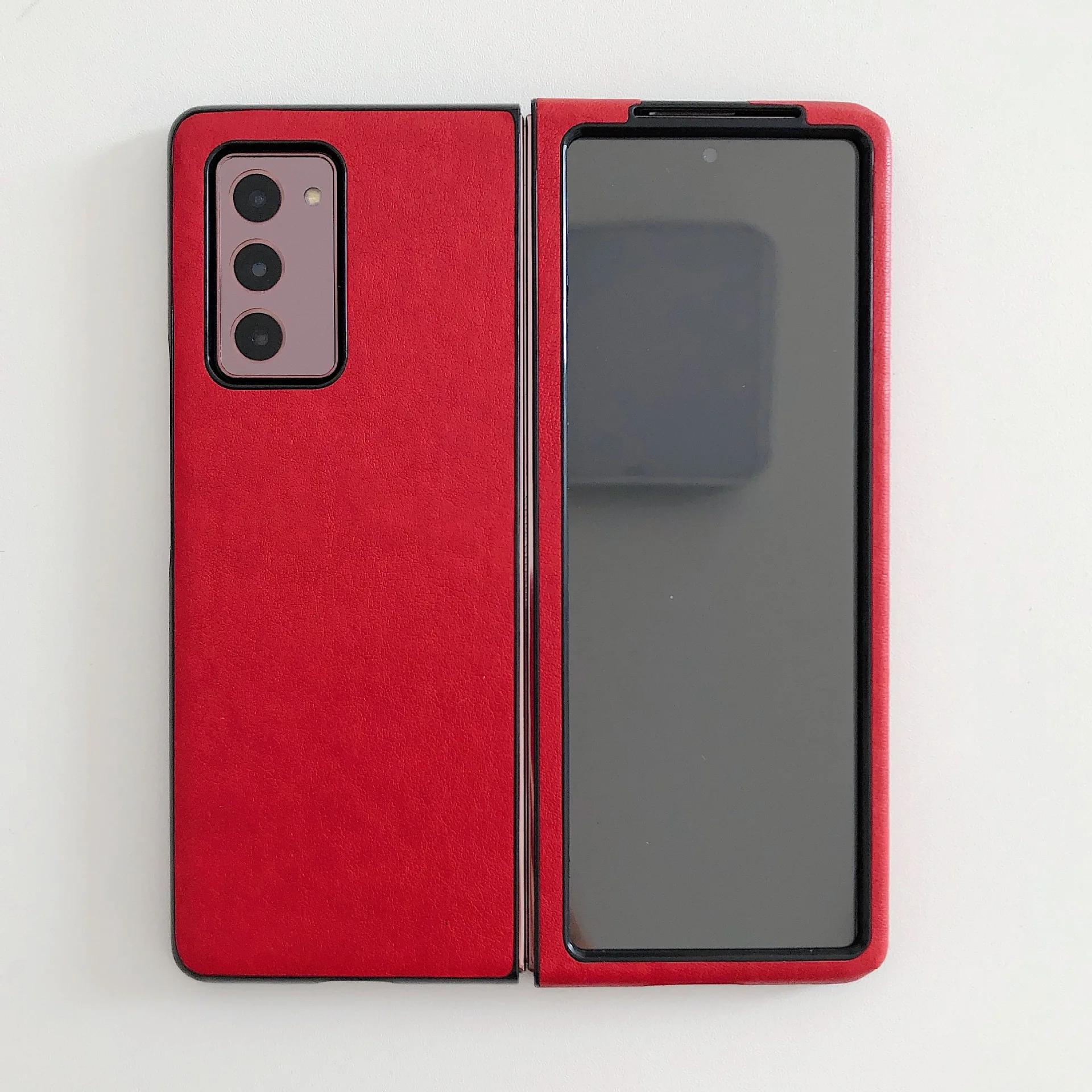 for samsung galaxy z fold 2 5g phone case vegan material shockproof cover for galaxy z fold 2 folding ultra thin phone case free global shipping