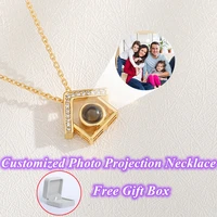 customized photo projection necklace mothers day mum gift lover personalized picture name memory jewelry birthday gifts