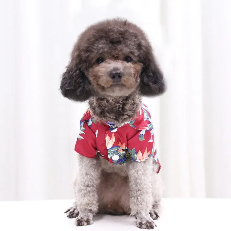 

Large and Medium Dog Shirt Hawaiian Pet Clothes Pet Shirt