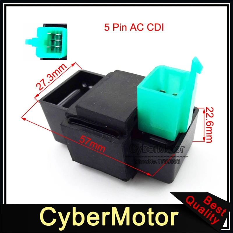 Катушка зажигания переменного тока CDI Коробка A7TC Свеча для 50cc 70cc 90cc 110cc двигатель