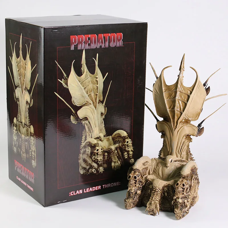 Коллекция фигурок NECA Predator лидер клана Череп костяной трон 14 дюймов - купить по