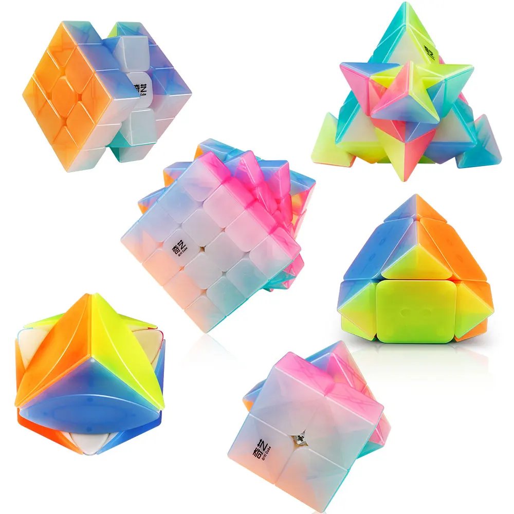 Набор скоростных кубиков D FantiX Qiyi из 6 набор волшебных Qidi 2x2 Warrior W 3x3 Qiyuan 4x4 Qiming