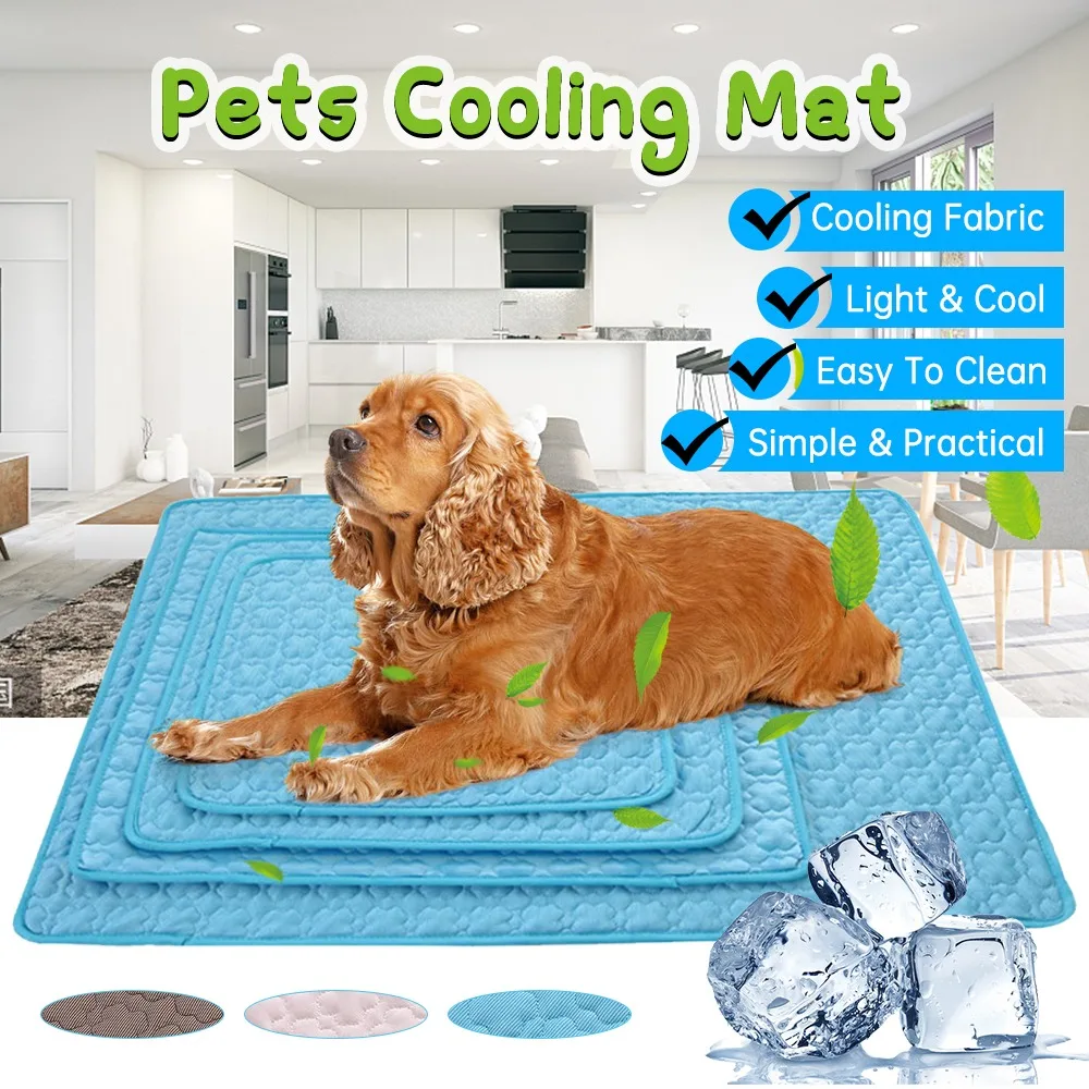 

Dog Cooling Mat Summer Bed Pad For Dog Cat Blanket Sofa Breathable Pet Ice Pad Washable For Small Medium Large Dogs Pet supplies
