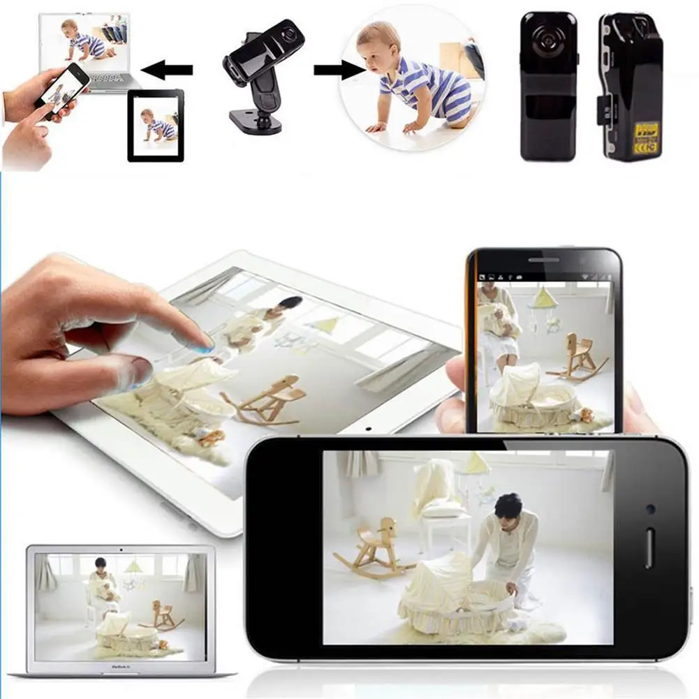 Скрытая беспроводная камера мини портативная ночного видения безопасности P2PRemote