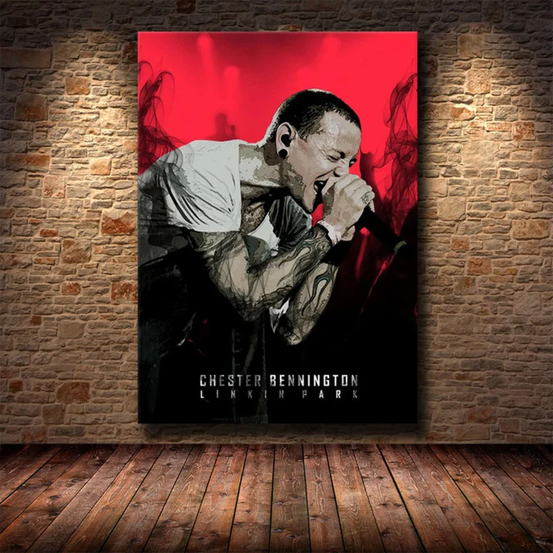 Рэпер рок гитариста акварель Арт холст картины Высокое разрешение печати