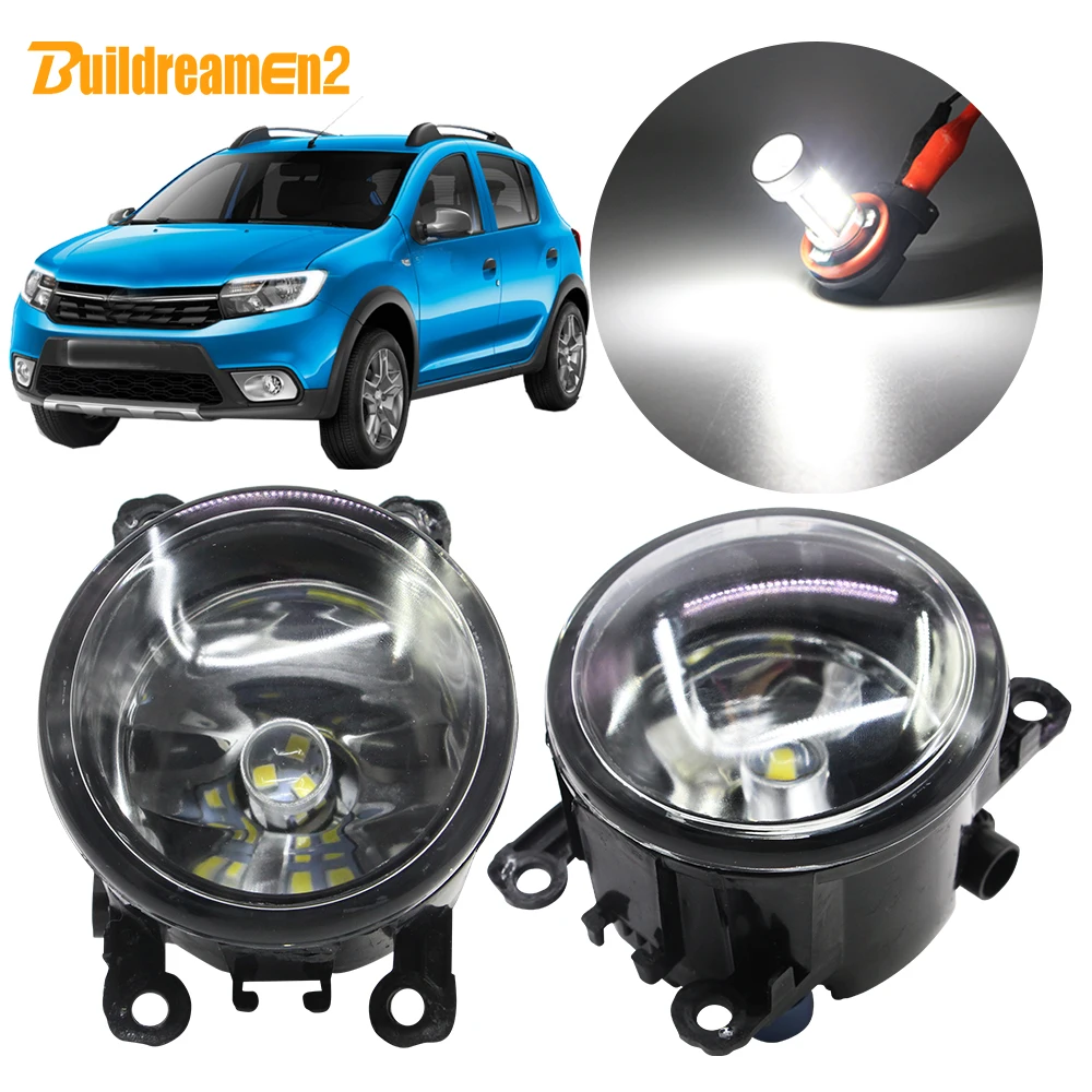 Buildreamen2 для Renault Sandero и многое другое хэтчбек H11 туман светильник абажур + лампы 2008