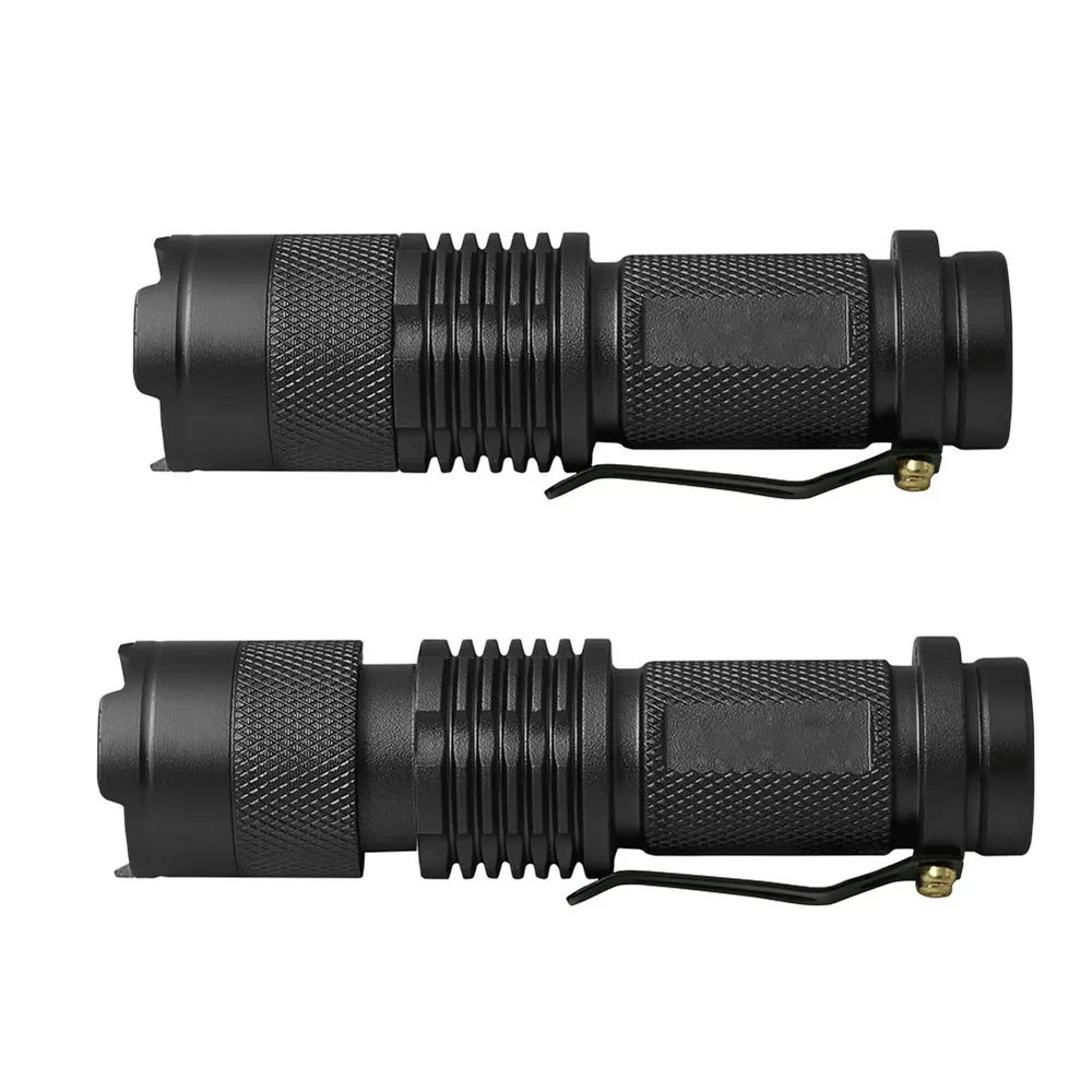 D25 Alibrit 2000LM Мини светодиодный фонарик УФ-фонарик AA/14500 Регулируемый зум-фокус фонарь лампа Penlight водонепроницаемый для наружного