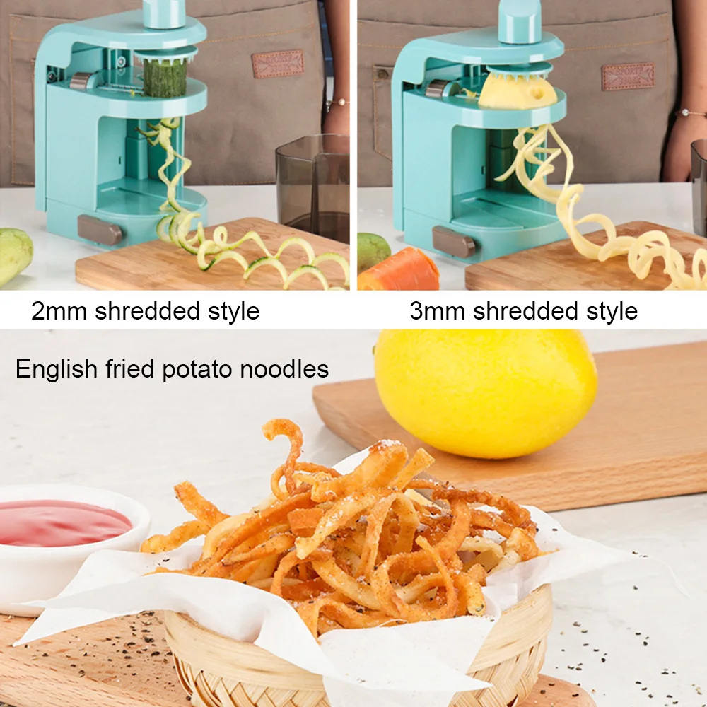 Портативный спиральизатор овощерезка ручной Овощечистка спиральная из