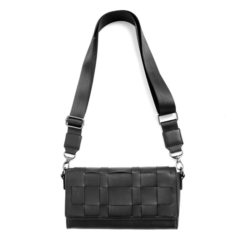 

2021 New Fashion Men's Crossbody Bag Retro Woven Leather Shoulder Bag Men Messenger Bag Luxury Brand Design Crossbody Bag Male