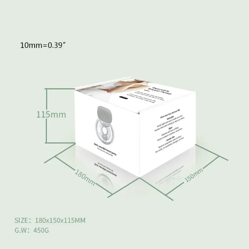 

Portable Electric Breast Pump Double Silent Wearable Hands-Free Automatic Milker P31B