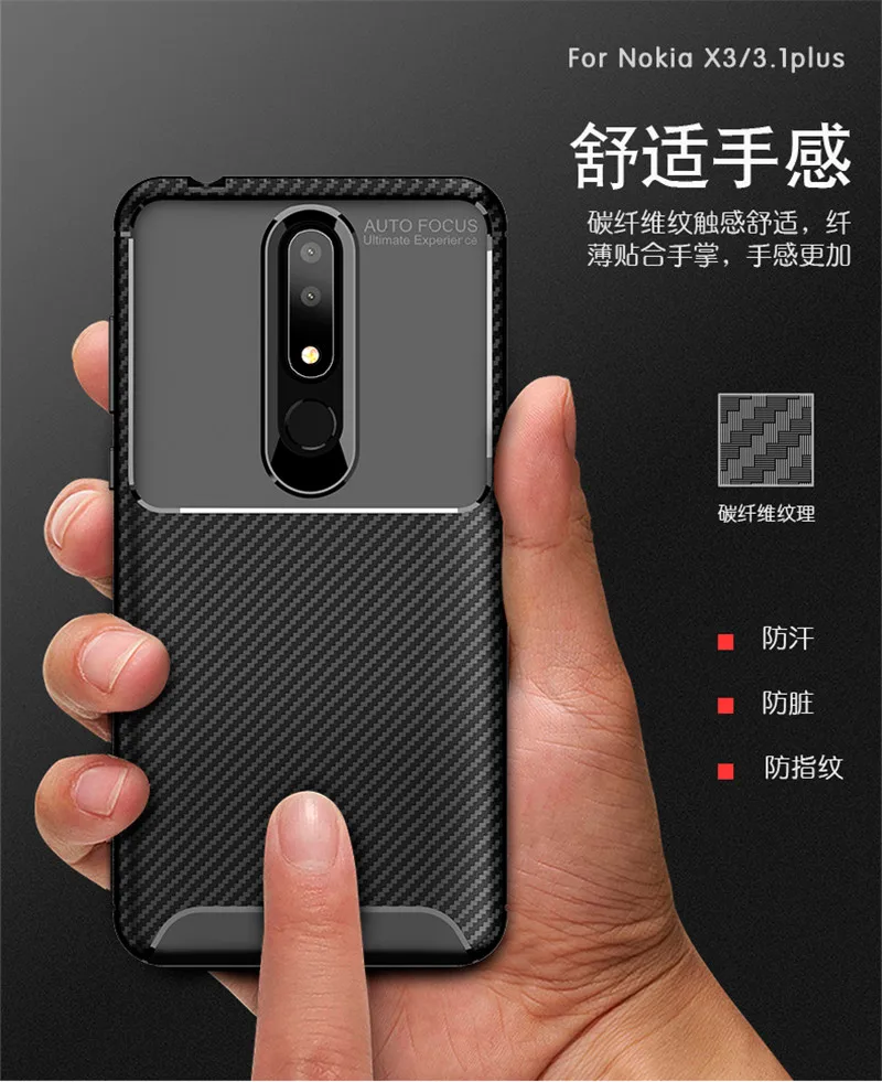Phone Case For Nokia 3.1 Plus Silicone Cover Soft Shockproof Bumper Back | Мобильные телефоны и аксессуары