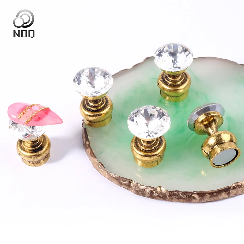 Накладные ногти NOQ сплав алмазная основа кончики пальцев металлическая