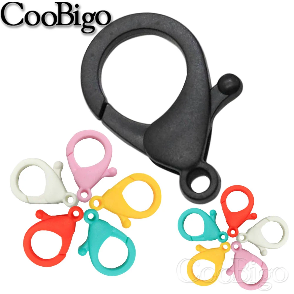 10 шт. разноцветные пластиковые застежки карабины концевые соединители звено