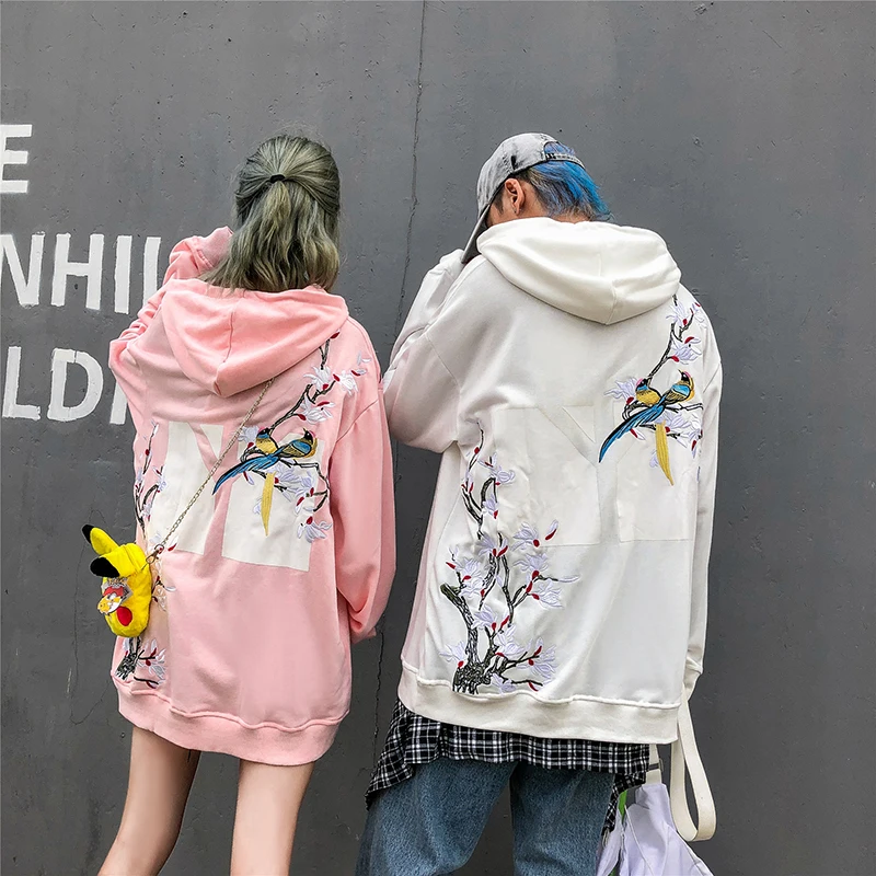 Толстовка мужская с вышивкой в стиле хип-хоп осень 2019 | Мужская одежда