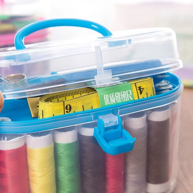 

1set Portable Sewing Box Kitting Needle Quilting Thread Stitching Embroidery Craft Household Sewing Accessories