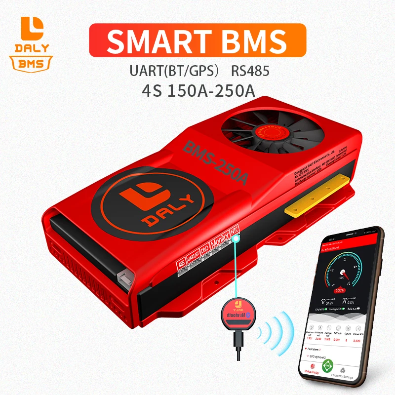

Литиевая смарт-батарея BMS 18650, литиевая аккумуляторная батарея, семейство lifepo4, 12 В, 150 А, а, а, с вентилятором, общий порт с балансом для солнечн...