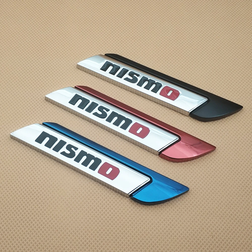 Пара стильная металлическая машина Nismo значок боковая наклейка на крыло 3D спортивная эмблема наклейка для Nissan
