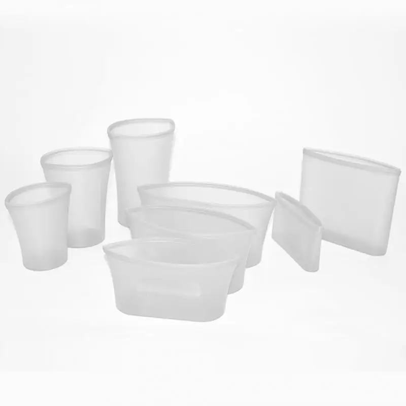 8PCS Cup Bag Bowl 10 шт. мешок для хранения на молнии большой/маленький Подогрев еды свежий Сейд кухонные аксессуары многоразовые замораживание - Цвет: 8PCS Cup Bag Bowl