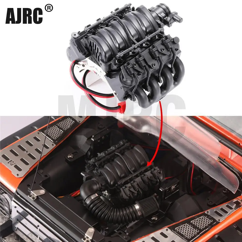 Моделирование LS3 V8 6.2L двигатель с Coolerfor 1/10 TRX4 Defender Blazer RC4WD D90/D110/D130 RC автомобильные
