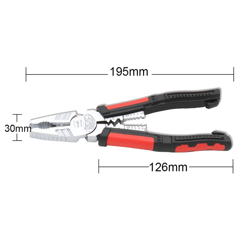 

Multitool Pliers Terminal Crimping Tool Wire Stripper Cable Cutter Crimper Crimp Plier Long Nose Pliers For Electrician