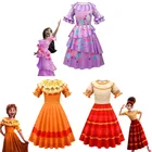 Детские нарядные платья принцессы на день рождения, новинка, костюмы для косплея для девочек en41 Mirabel, одежда для карнавальвечерние и сумка, детская одежда