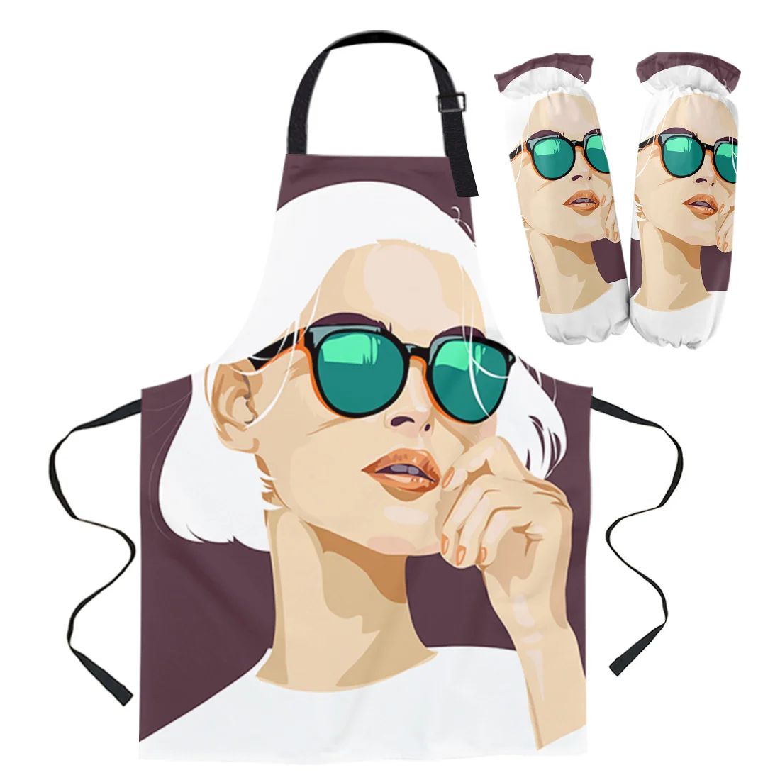 

Женский мягкий белый фартук кухонные принадлежности для выпечки домашние Кухонные фартуки для мужчин женщин мужчин