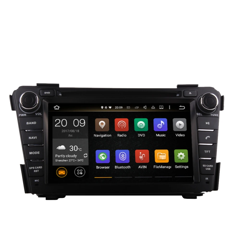 Автомагнитола на ОС Android 10 0 с восьмиядерным процессором стерео для Hyundai I40 2011-2022