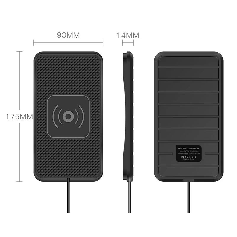 10w qi wireless car phone charger fast charging pad mat for iphone11pro xr max samsung s9 xiaomi huawei smartphone charger free global shipping