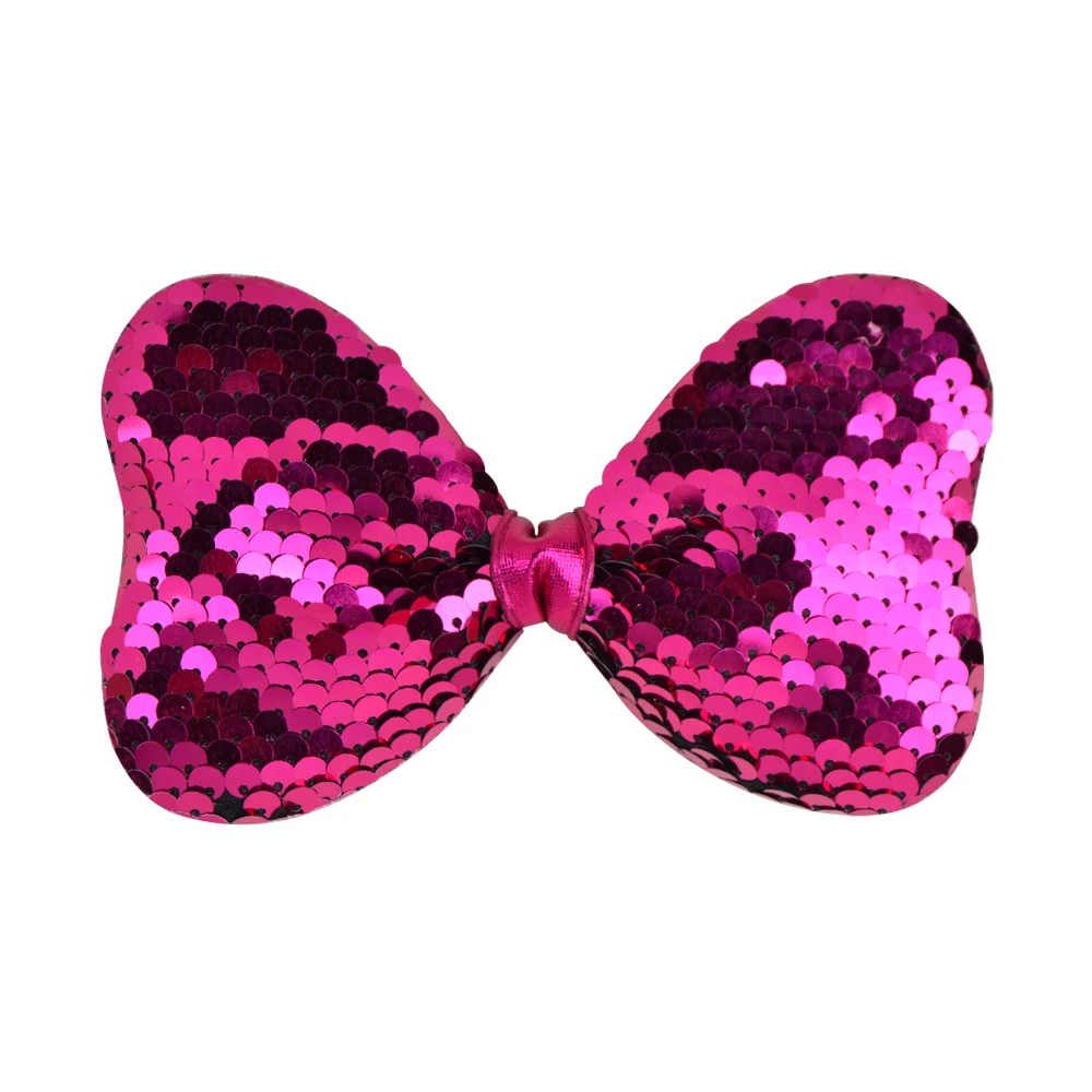 4 9 дюйма Русалка Блестки для волос банты с зажимом маленьких девочек милые