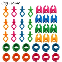 15pcs thread spool huggers bobbin holders clips colorful silicone bobbin thread organizers for embroidery quilting sewing tools