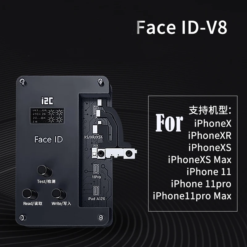 Тестер i2C IFaceID V8 Matrix тестер точечного проектора для iPhone X XS 11 Pro Max iPad A12 тест модуля