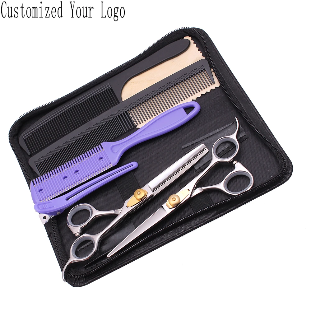 Парикмахерские ножницы с защитой от зубов профессиональные из японской стали