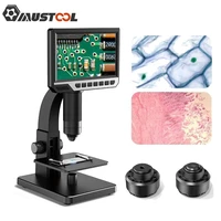 mustool mt315 7 inch digital microscope 2000x dual lens hd ips large screen multiple lens for circuitcells observation updown