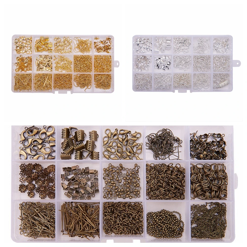 Набор аксессуаров для ювелирных изделий MEIBEADS набор зажимных застежек с бусинами