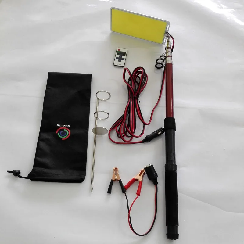 Телескопическая светодиодная Удочка 12 В уличный фонарь лампа для кемпинга белый