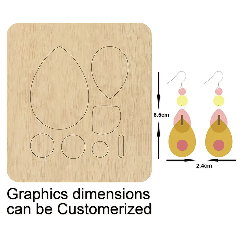 

water drop earring cutting dies&wooden dies Suitable for common die cutting machines on the market