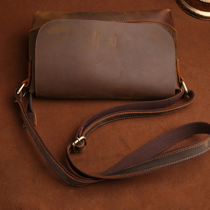 Высококачественная винтажная маленькая сумка через плечо Женская однотонная