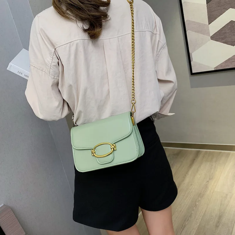 2019 новая Корейская версия простая наклонная маленькая квадратная сумка модная