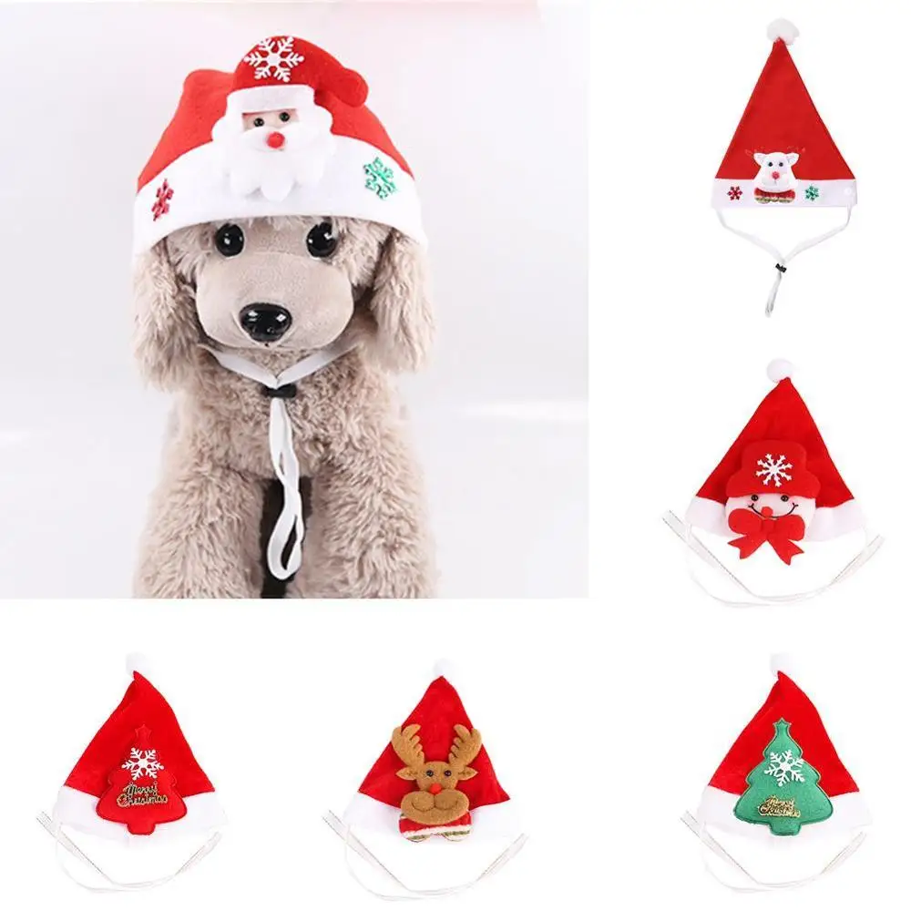 6 видов домашних животных Рождественская шляпа оленя Санты с регулируемым