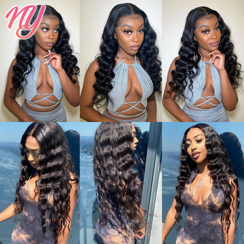 Женский парик с прозрачной кружевной передней частью свободные фронтальные