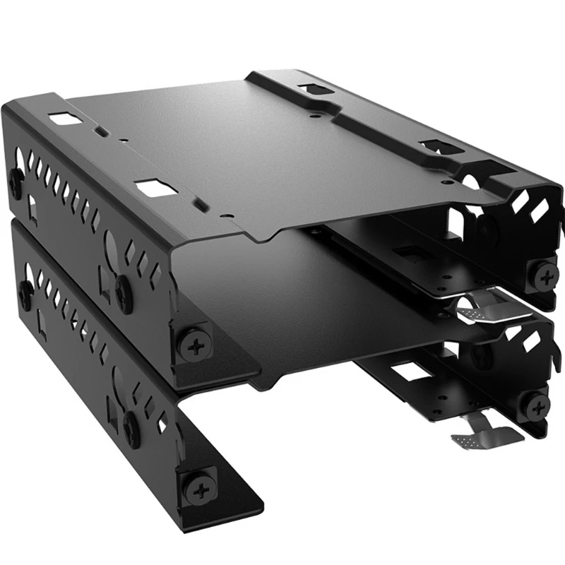 

2 Pack Hard Drive Mounting Bracket SSD HDD Tray Hard Disk Drive Bays Holder Compatible with 2.5" & 3.5" Hard Drive