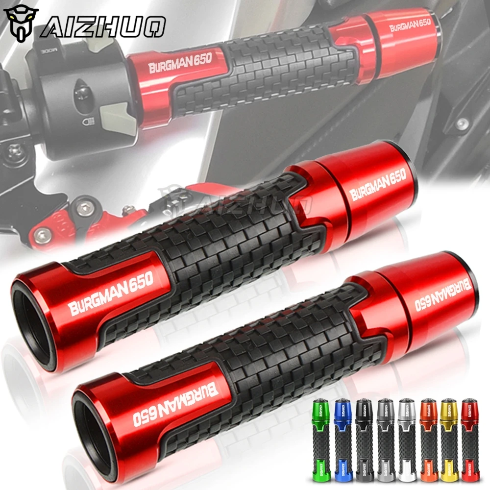

7/8" 22MM Handlebar Ends FOR SUZUKI Burgman 650 2013-2018 2017 2016 2015 Motorcycle Hand Grips Handle Bar End Cap Plug BURGMAN