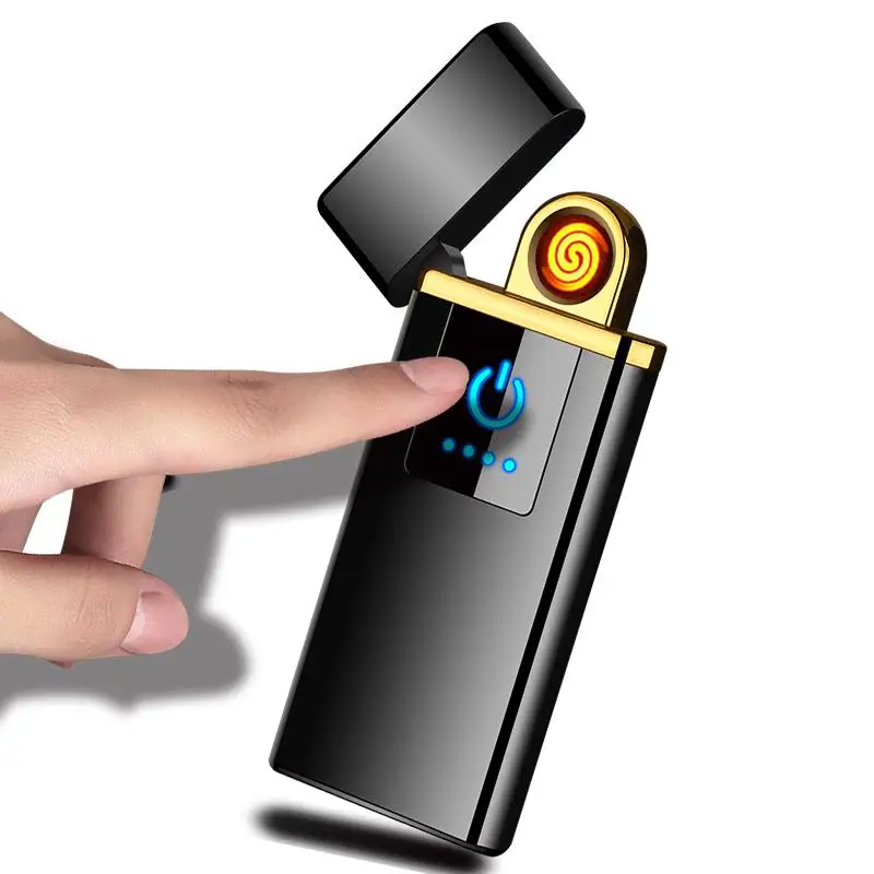 

NEW DIY USB Charging Lighter Touch Flameless AI Sense Man Smoking Lighters Outdoor Gadget Portable Zapalniczka Isqueiro Eletrico