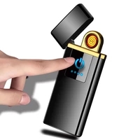 new diy usb charging lighter touch flameless ai sense man smoking lighters outdoor gadget portable zapalniczka isqueiro eletrico