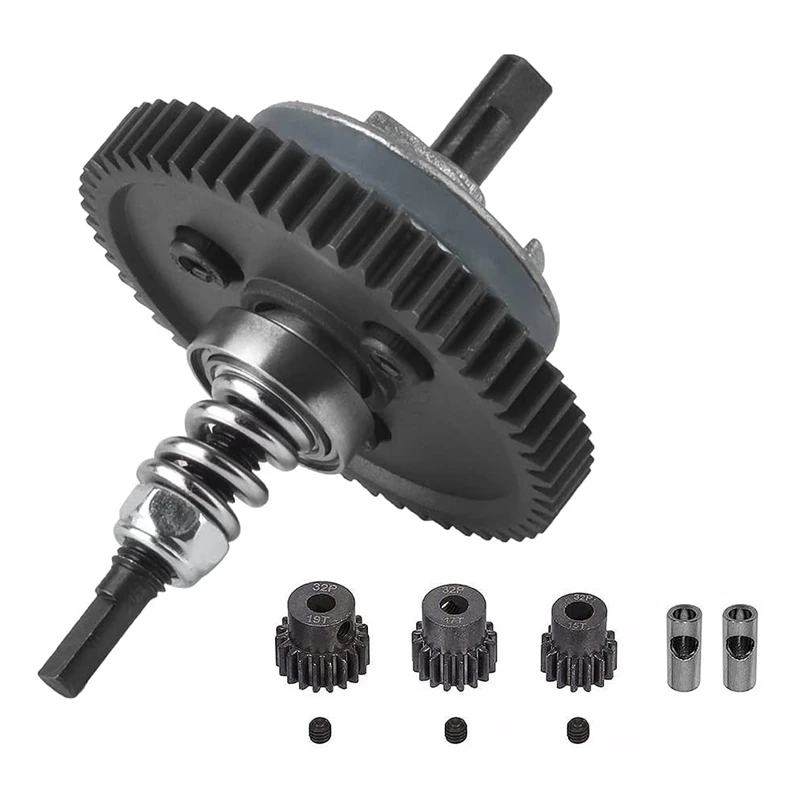 

Metal 6878 Differential Gear Slipper Clutch and 32P 15T/17T/19T Pinion Gear Set for Traxxas Slash Stampede Rustler 4X4