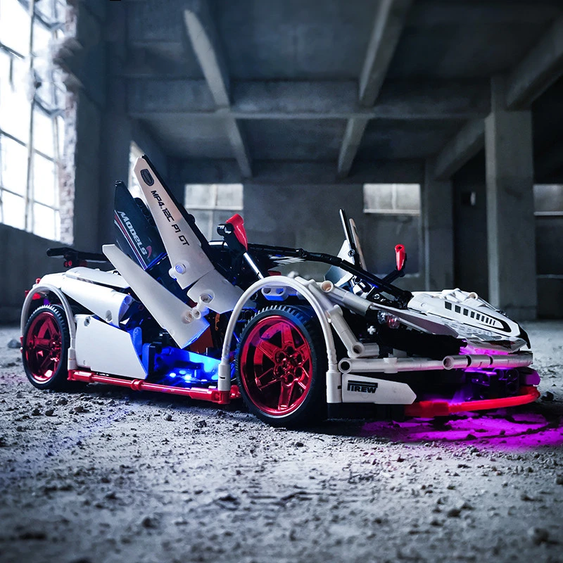 

Remote Control High-Tech Technology White Racing Car MOC Modular Roadster 1932Pcs Building Blocks Bricks Assembled Kids Toy Gift
