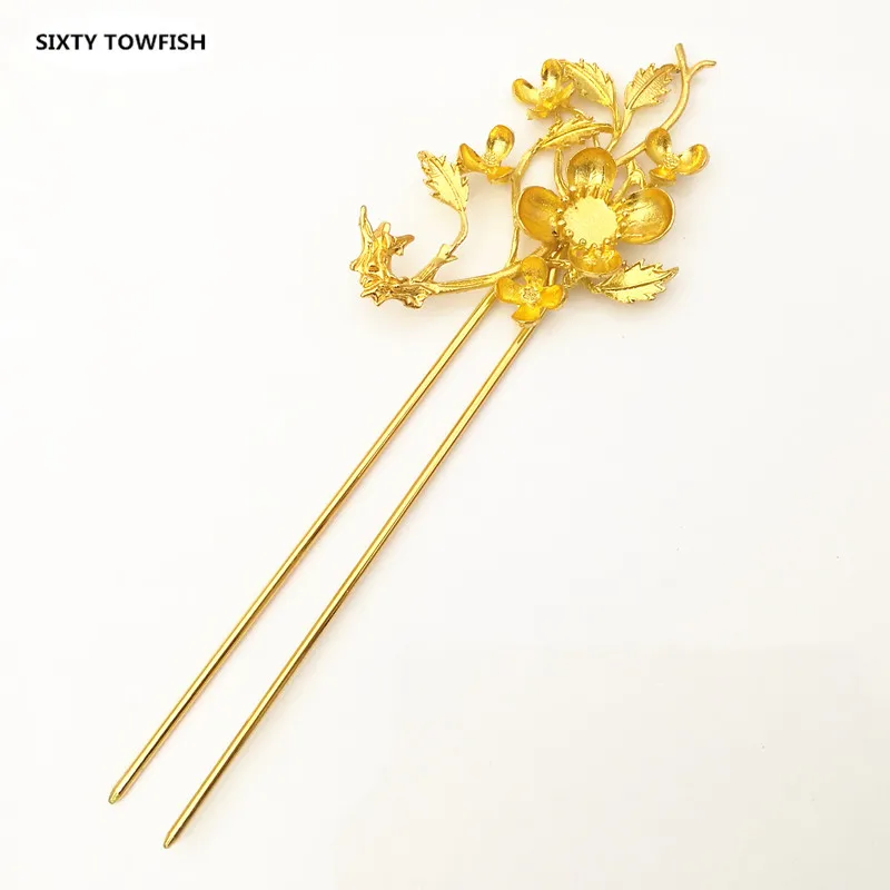 

5 Pieces/lot 50mX164mm Metal Headwear Silver/Gold color/KC Gold Fancy HairPin Fashion Hair Accessory For women