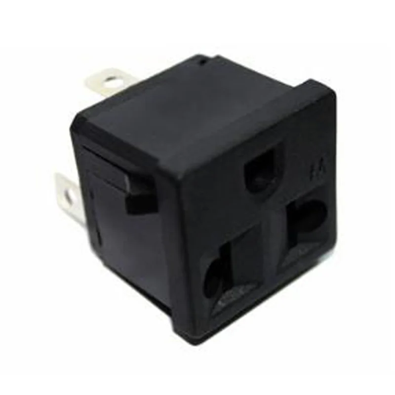 Черная медь CE универсальная электрическая розетка переменного тока США 3P